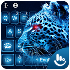 Neon Leopard Keyboard Theme icono