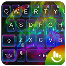 Neon Color Smoke Keyboard Theme APK