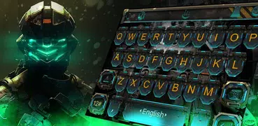 Neon Dark Army Keyboard Theme