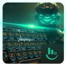 Ejército de neón oscuro Tema del Teclado APK