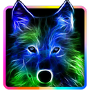 Neon Light Wolf Keyboard Theme APK