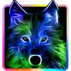 Neon Light Wolf icono