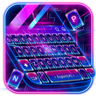 Neon Light Line Keyboard Theme Zeichen