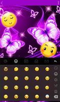 Papillon violet fluo capture d'écran 3