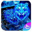 Tema de teclado gratuito Neon Tiger King APK