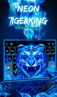 Neon Tiger KingTema del Teclado Poster