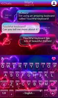 TouchPal Amour Keyboard Theme اسکرین شاٹ 1