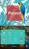 Colorful Parrot Keyboard Theme screenshot 2