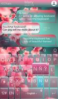 Tema de teclado gratuito Peach Blossom imagem de tela 2