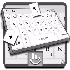 Pearl White Keyboard Theme APK Herunterladen