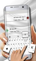 برنامه‌نما Pearl White Keyboard عکس از صفحه