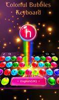 Colorful Bubbles Keyboard poster