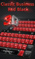 3D Classic Red Black Business Keyboard poster