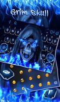 3D Brutal Skull Keyboard Theme screenshot 1