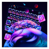 Inviting Colorful Planet Keyboard Theme icon