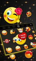 Lustrous Black Golden Rose Keyboard screenshot 3