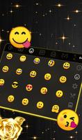 Lustrous Black Golden Rose Keyboard screenshot 2