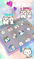 Cartoon Couple Color Painting Keyboard syot layar 3