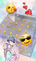 Cartoon Couple Color Painting Keyboard screenshot 2