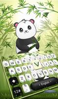 Bamboo Lovely Baby Panda Keyboard Theme screenshot 1