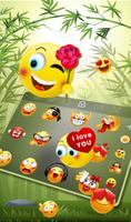 Bamboo Lovely Baby Panda Keyboard Theme screenshot 2