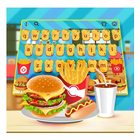 Delicious Squishy Burger Keyboard Theme Zeichen