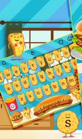 Delicious Squishy Burger Keyboard Theme Affiche
