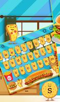 Delicious Squishy Burger Keyboard Theme পোস্টার