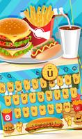 Delicious Squishy Burger Keyboard Theme ภาพหน้าจอ 1