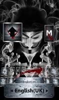Anonymous Mask Vapor Keyboard Theme screenshot 1