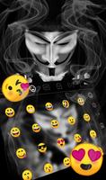Anonymous Mask Vapor Keyboard Theme screenshot 2
