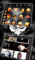 Anonymous Mask Vapor Keyboard Theme screenshot 3