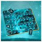 Blue Glow Lion Keyboard Theme 图标