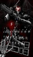 Evil Skull Gun Keyboard Theme poster