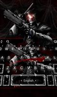 Evil Skull Gun Keyboard Theme screenshot 1