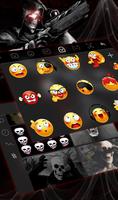 Evil Skull Gun Keyboard Theme screenshot 3