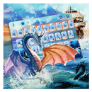 Beautiful Water Color Dragon Keyboard APK