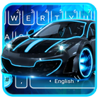 Neon Lights Black Car Keyboard Theme icon