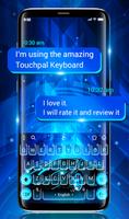 Neon Lights Black Car Keyboard Theme poster