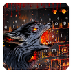 Fire Flaming Wolf Keyboard Theme