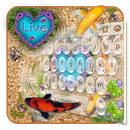 Live Koi Fish Pond Clavier Thème APK