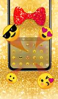 Clavier Emoji Belle paillettes d'or capture d'écran 3