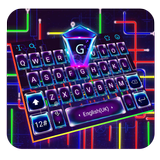 Live Electric Neon Lines Keyboard icon
