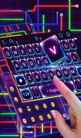 Live Electric Neon Lines Keyboard screenshot 1
