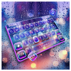 Glass Night Rain Drop Keyboard Theme icon