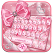 Silk Pink Bow Keyboard Theme