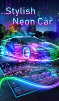 Stylish Cool Laser Car Keyboard Theme poster