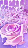 Moonlight Sweet Rose Keyboard Theme Affiche
