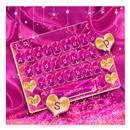 Plush Pink Gold Keyboard Theme APK