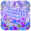 Purple Rose Diamond Butterfly Keyboard